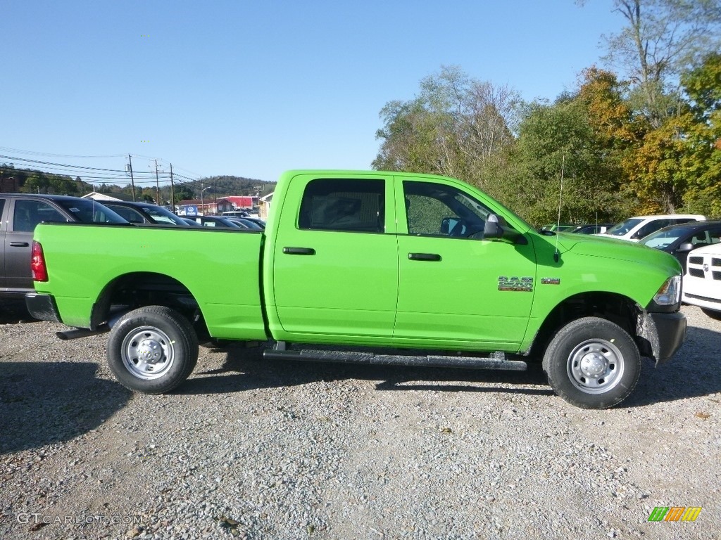 2018 2500 Tradesman Crew Cab 4x4 - Black Forest Green Pearl / Black/Diesel Gray photo #6