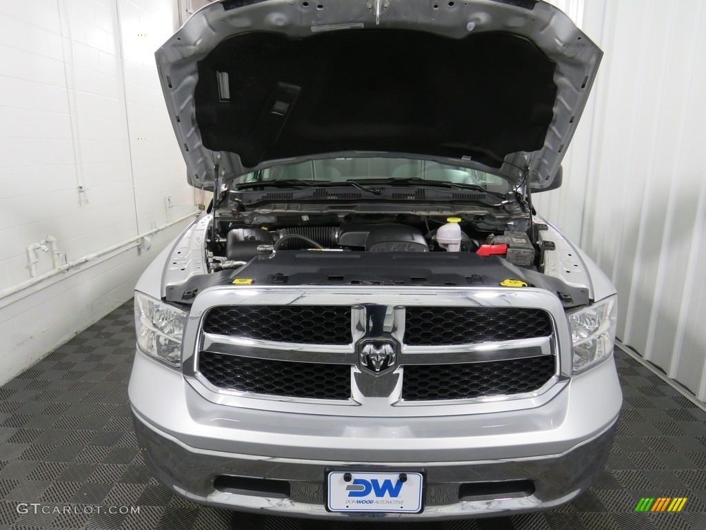 2018 1500 SLT Quad Cab 4x4 - Bright Silver Metallic / Black/Diesel Gray photo #7
