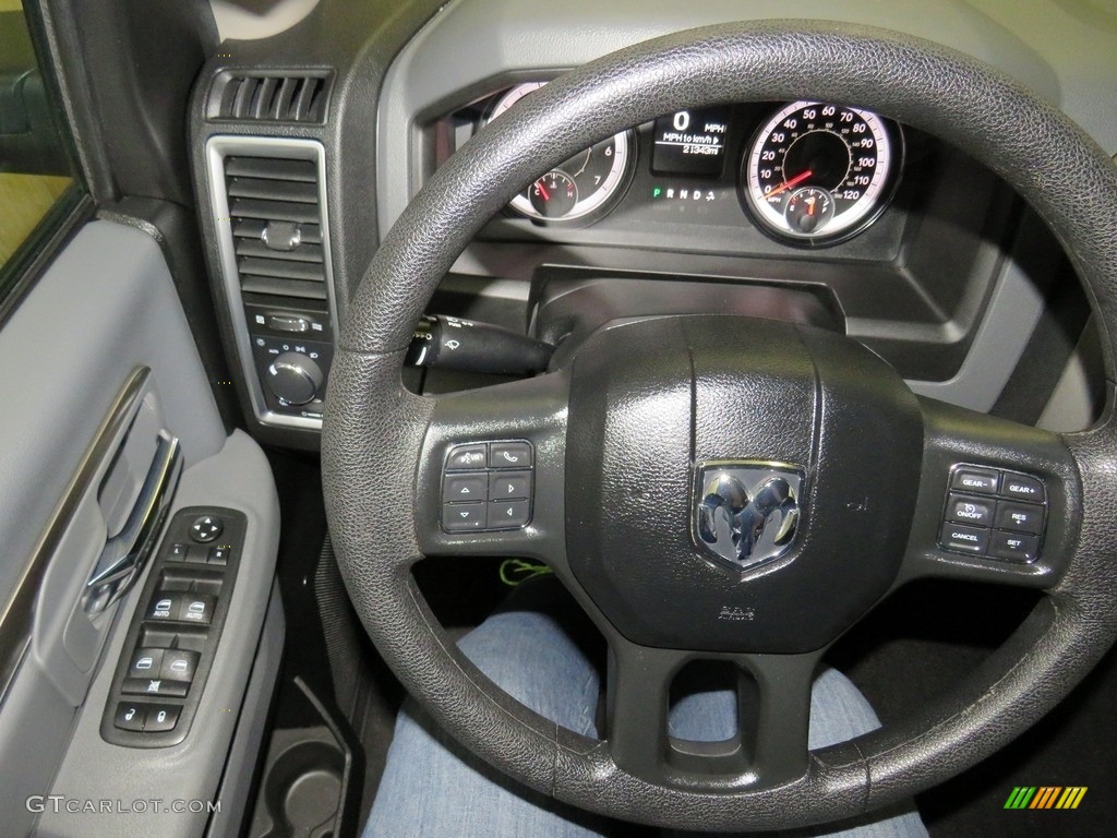2018 1500 SLT Quad Cab 4x4 - Bright Silver Metallic / Black/Diesel Gray photo #16