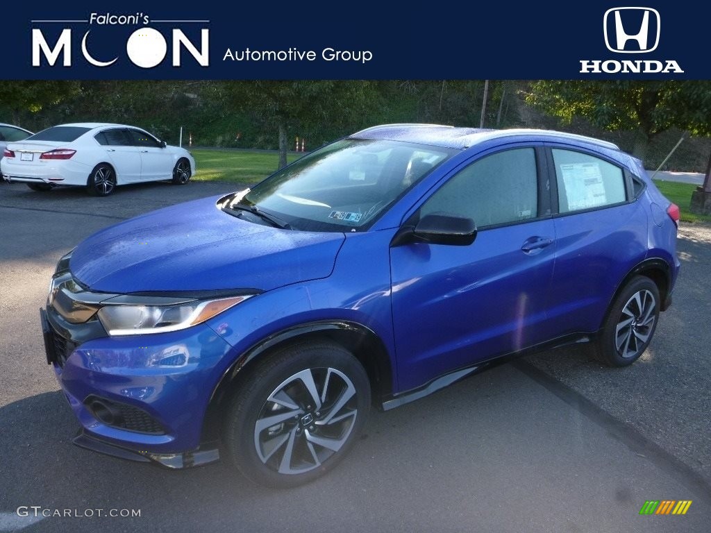 2019 Aegean Blue Metallic Honda HRV Sport AWD 130069868 Photo 11