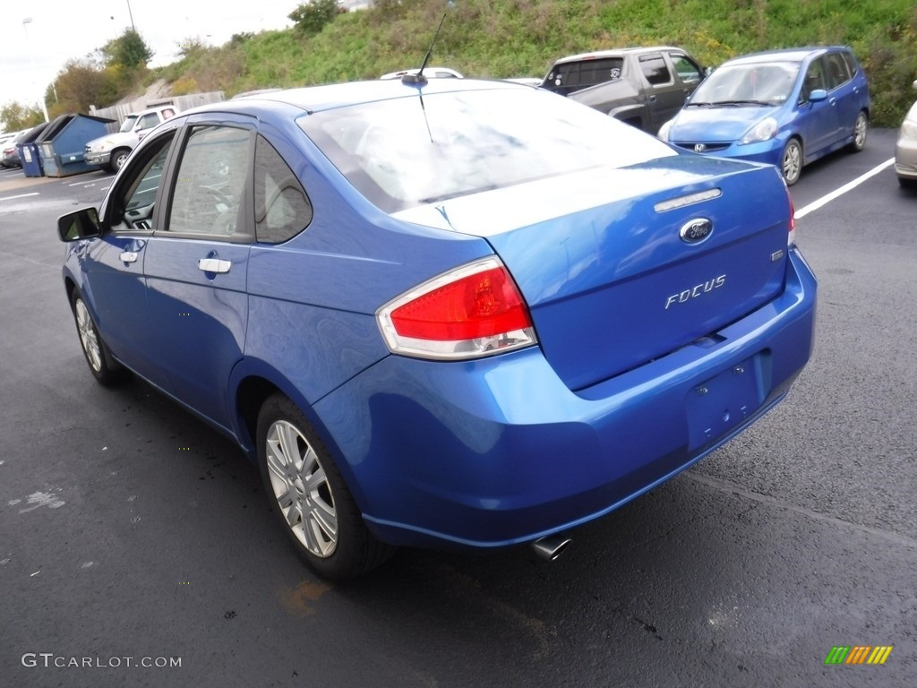 2010 Focus SEL Sedan - Blue Flame Metallic / Medium Stone photo #7