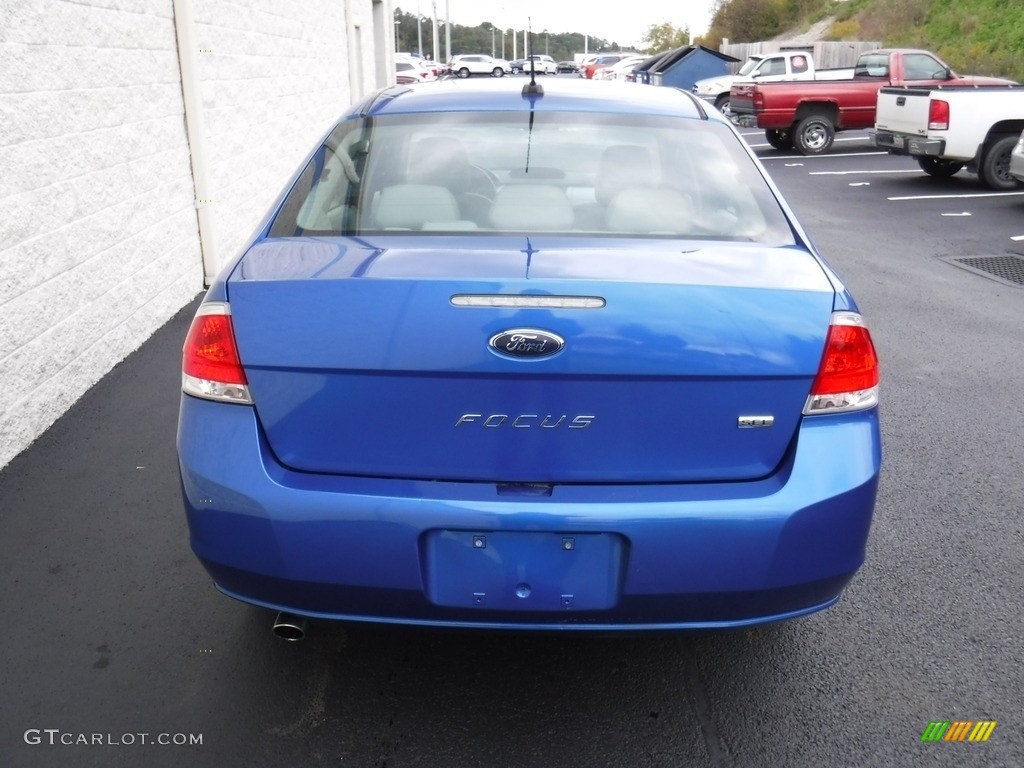 2010 Focus SEL Sedan - Blue Flame Metallic / Medium Stone photo #8