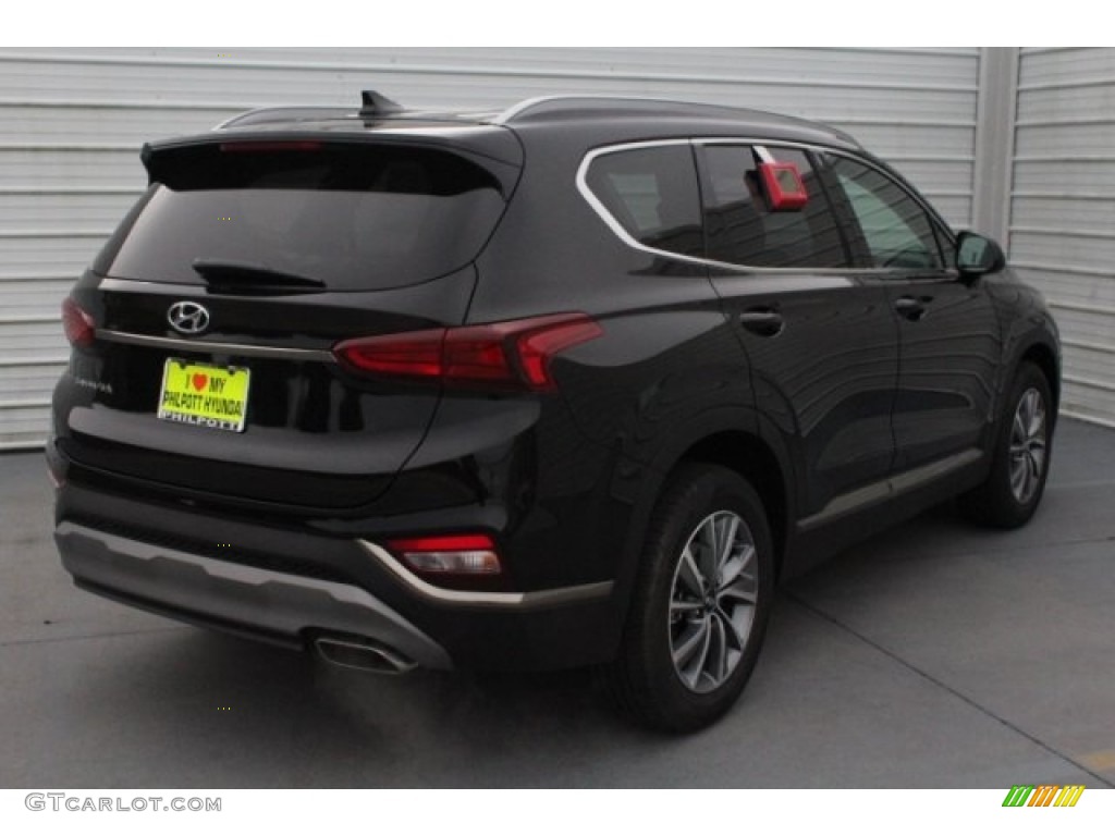 2019 Santa Fe SEL Plus - Twilight Black / Black photo #9