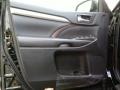 Black 2019 Toyota Highlander XLE AWD Door Panel