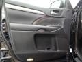 Black 2019 Toyota Highlander XLE AWD Door Panel