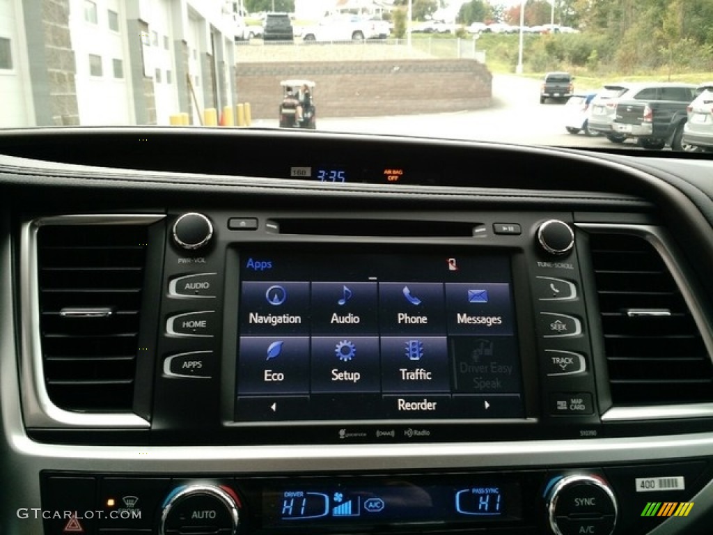 2019 Highlander XLE AWD - Midnight Black Metallic / Black photo #16