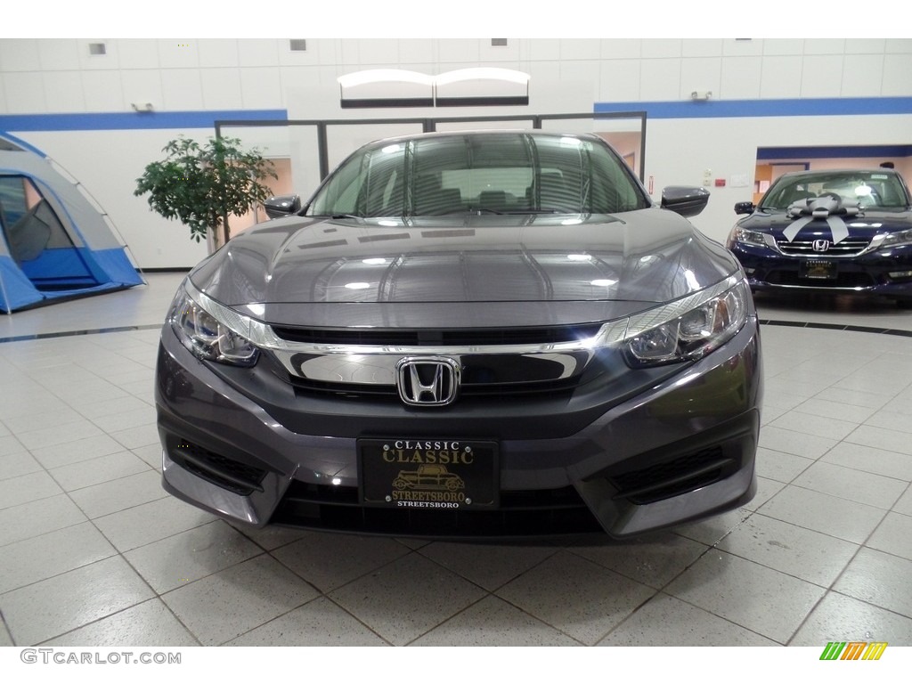 2018 Civic LX Sedan - Modern Steel Metallic / Gray photo #2