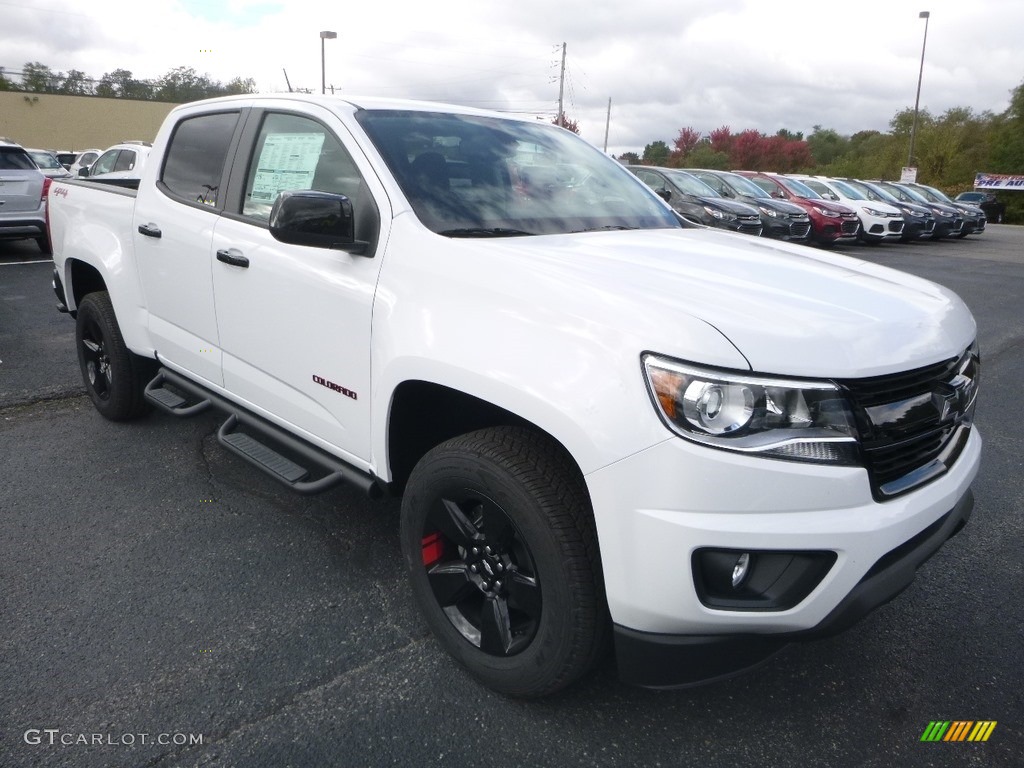 Summit White 2019 Chevrolet Colorado LT Crew Cab 4x4 Exterior Photo #130077462
