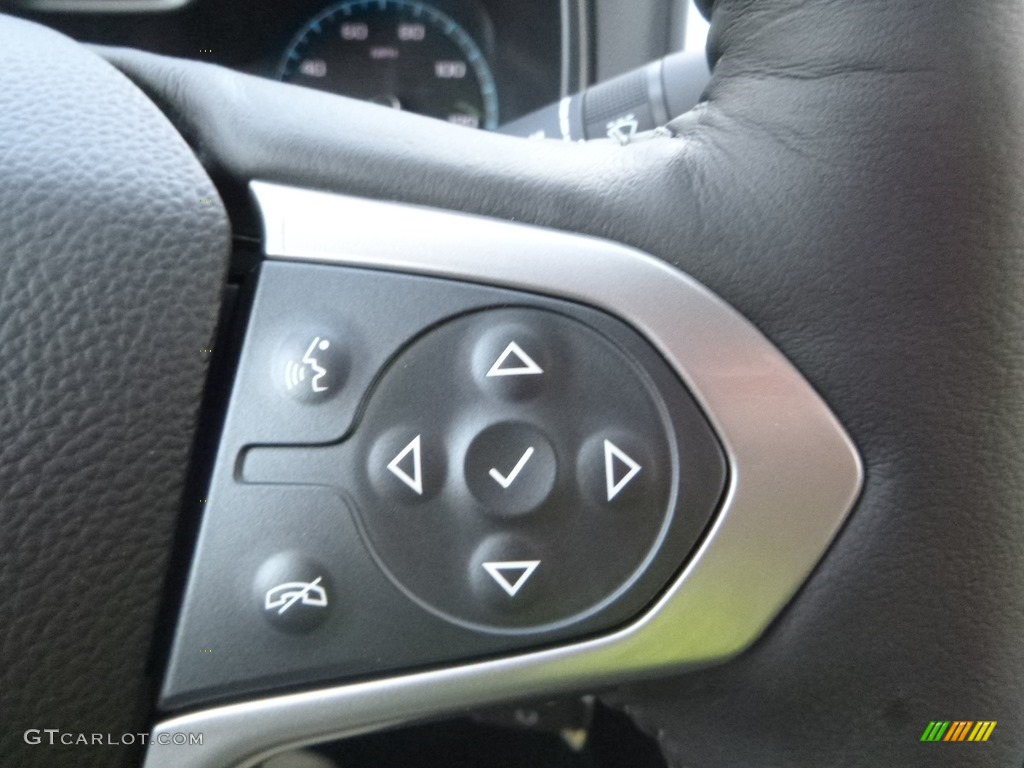 2019 Chevrolet Colorado LT Crew Cab 4x4 Jet Black/Dark Ash Steering Wheel Photo #130077801