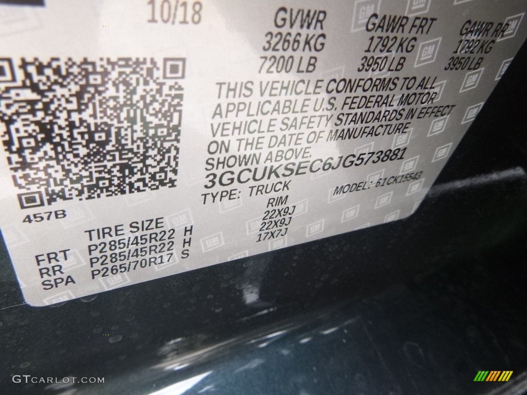2018 Silverado 1500 LTZ Crew Cab 4x4 - Graphite Metallic / Jet Black photo #17
