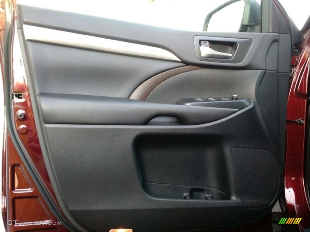 2019 Toyota Highlander XLE AWD Black Door Panel Photo #130080210
