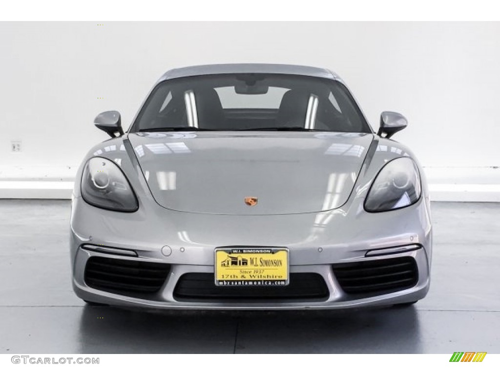 2017 718 Cayman  - Rhodium Silver Metallic / Black photo #2