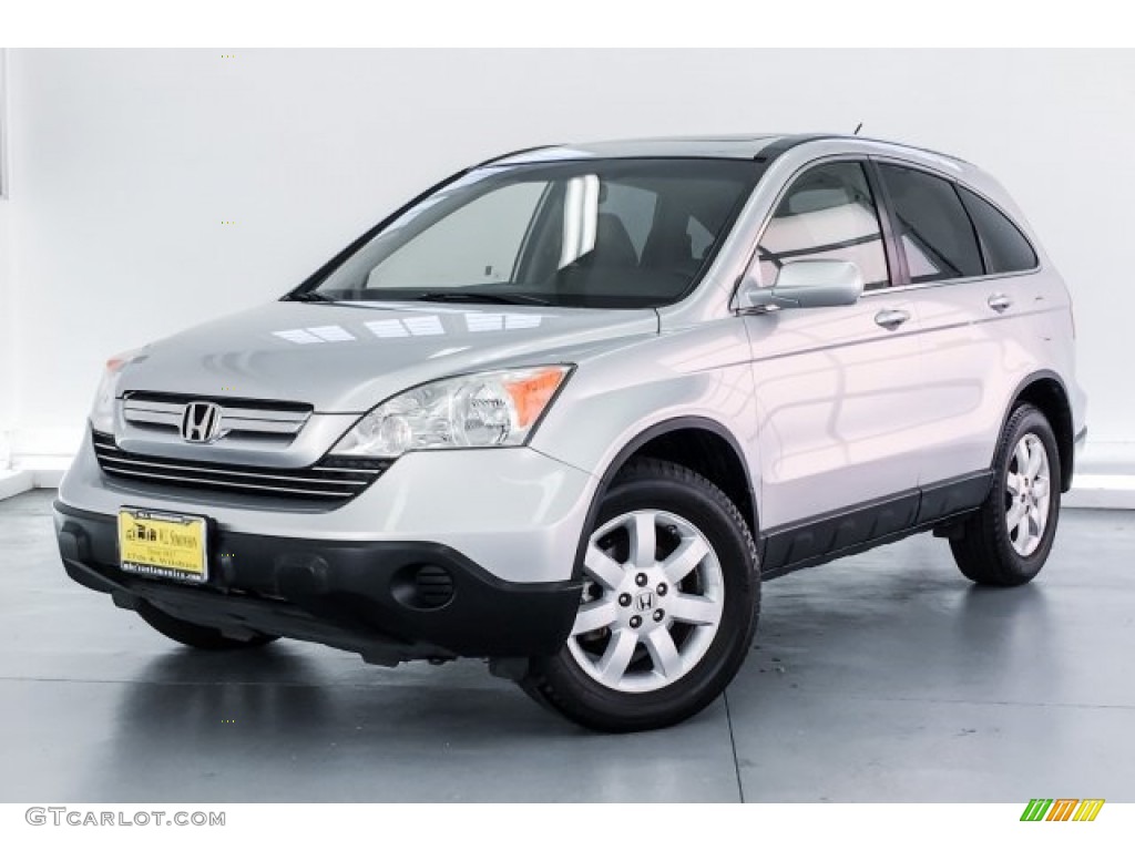 2009 CR-V EX-L - Alabaster Silver Metallic / Gray photo #12