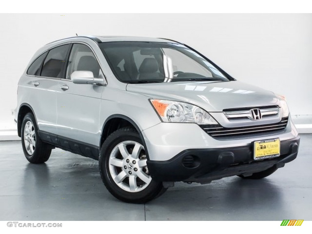 2009 CR-V EX-L - Alabaster Silver Metallic / Gray photo #14
