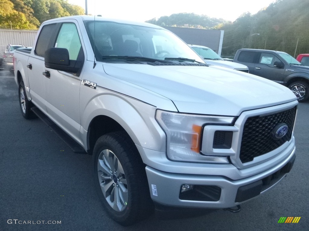 2018 F150 XL SuperCrew 4x4 - Ingot Silver / Earth Gray photo #3