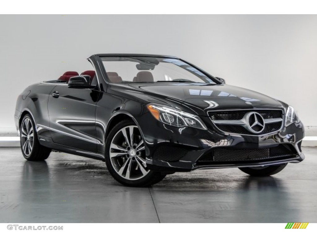 Obsidian Black Metallic 2017 Mercedes-Benz E 400 Cabriolet Exterior Photo #130084929