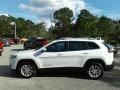 2019 Bright White Jeep Cherokee Latitude  photo #2