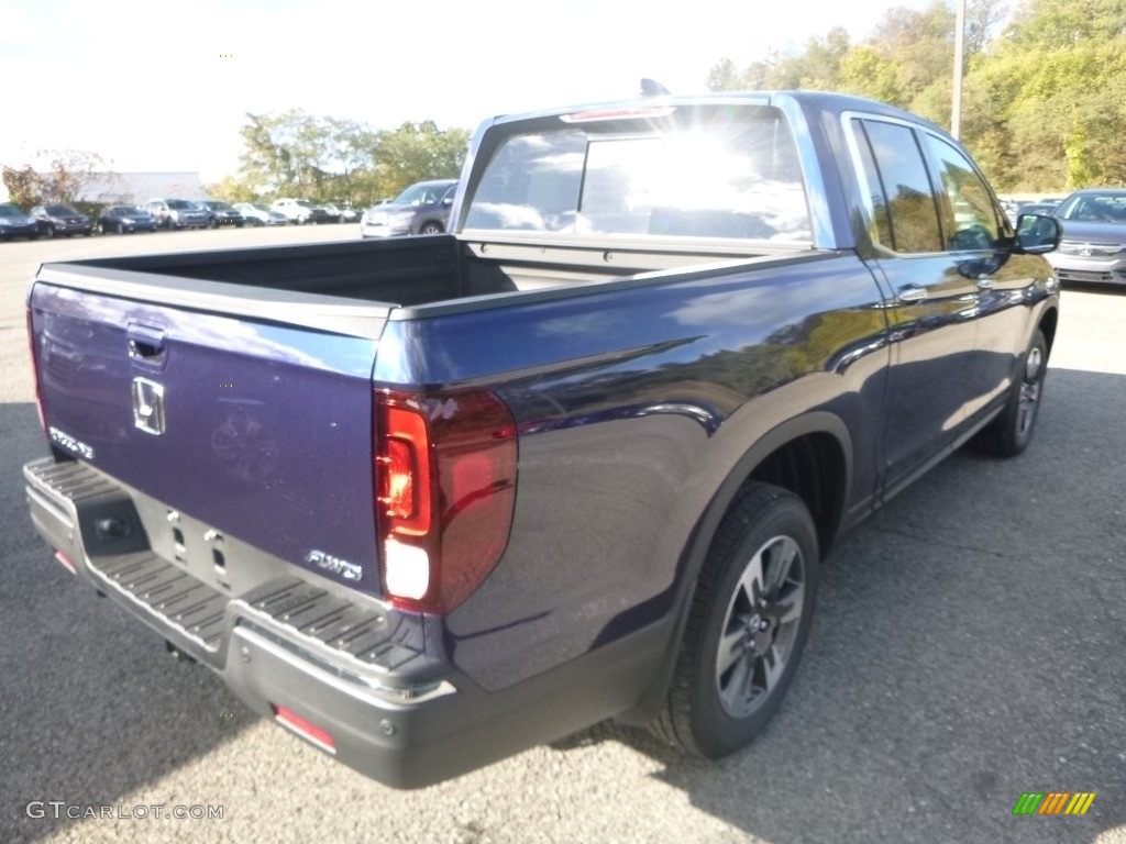 2019 Ridgeline RTL-E AWD - Obsidian Blue Pearl / Gray photo #4