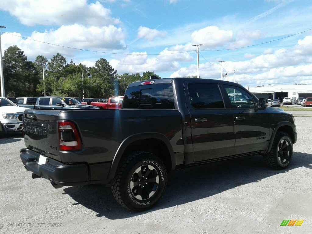 2019 1500 Rebel Crew Cab 4x4 - Granite Crystal Metallic / Black/Red photo #5