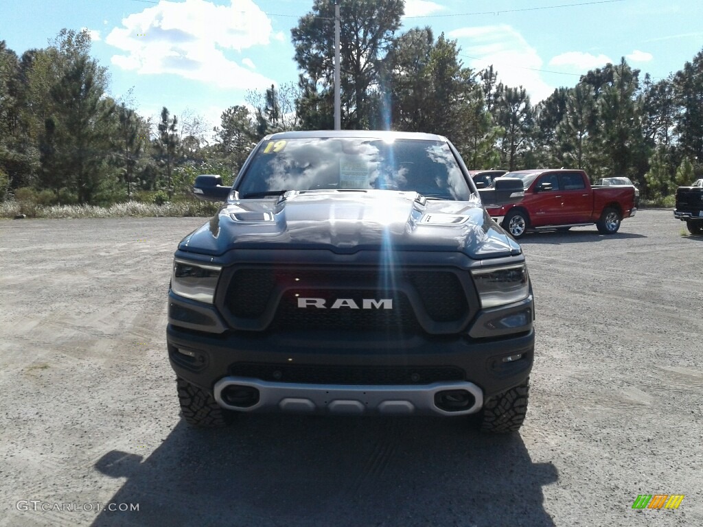 2019 1500 Rebel Crew Cab 4x4 - Granite Crystal Metallic / Black/Red photo #8