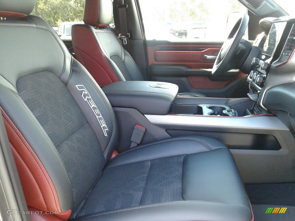 2019 1500 Rebel Crew Cab 4x4 - Granite Crystal Metallic / Black/Red photo #12