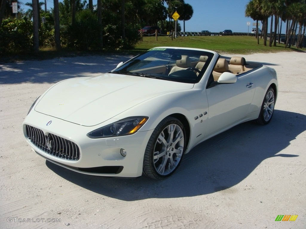 Bianco Eldorado (White) 2014 Maserati GranTurismo Convertible GranCabrio Exterior Photo #130088607