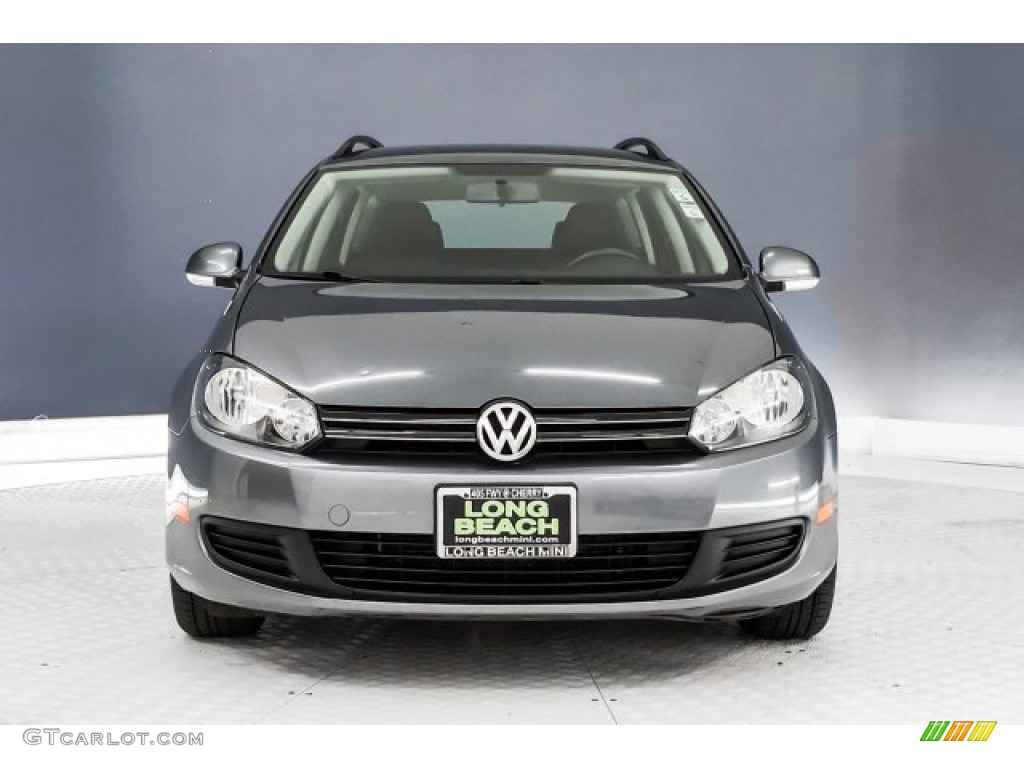 2012 Jetta TDI SportWagen - Platinum Gray Metallic / Titan Black photo #2