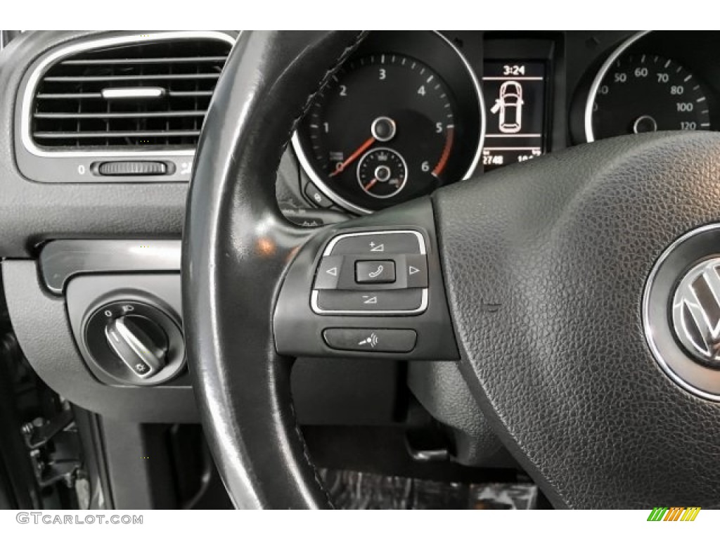 2012 Jetta TDI SportWagen - Platinum Gray Metallic / Titan Black photo #13