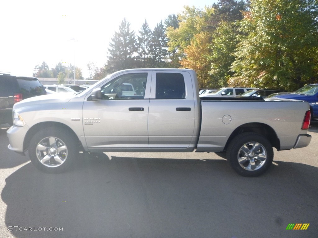 2019 1500 Classic Tradesman Quad Cab 4x4 - Bright Silver Metallic / Black/Diesel Gray photo #2