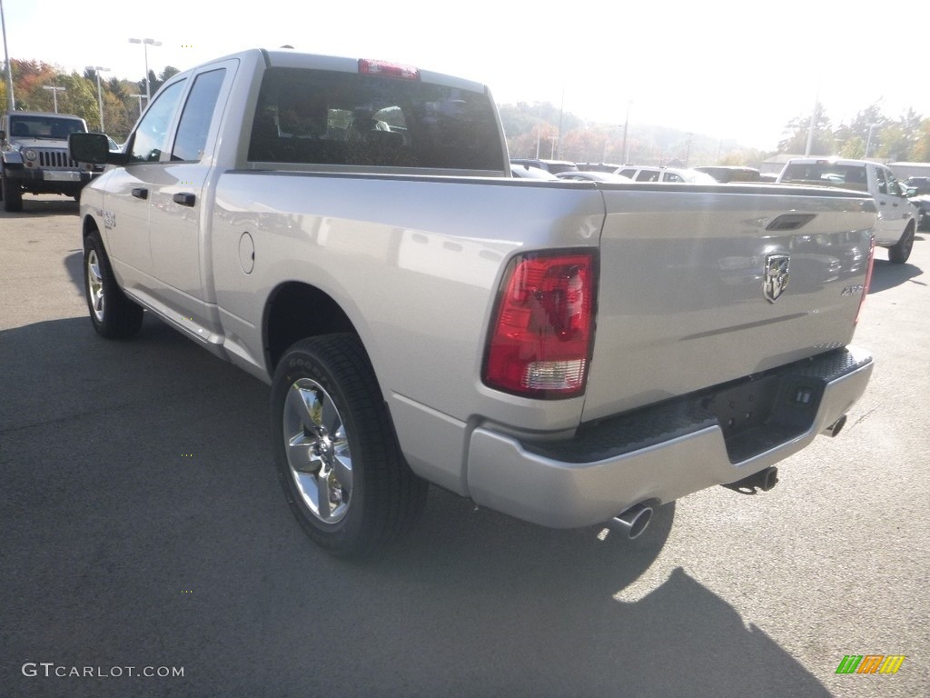 2019 1500 Classic Tradesman Quad Cab 4x4 - Bright Silver Metallic / Black/Diesel Gray photo #3