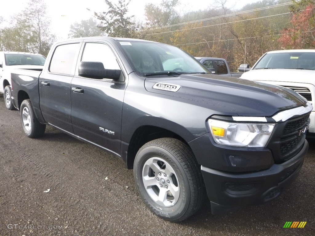 2019 1500 Tradesman Crew Cab 4x4 - Maximum Steel Metallic / Black photo #7