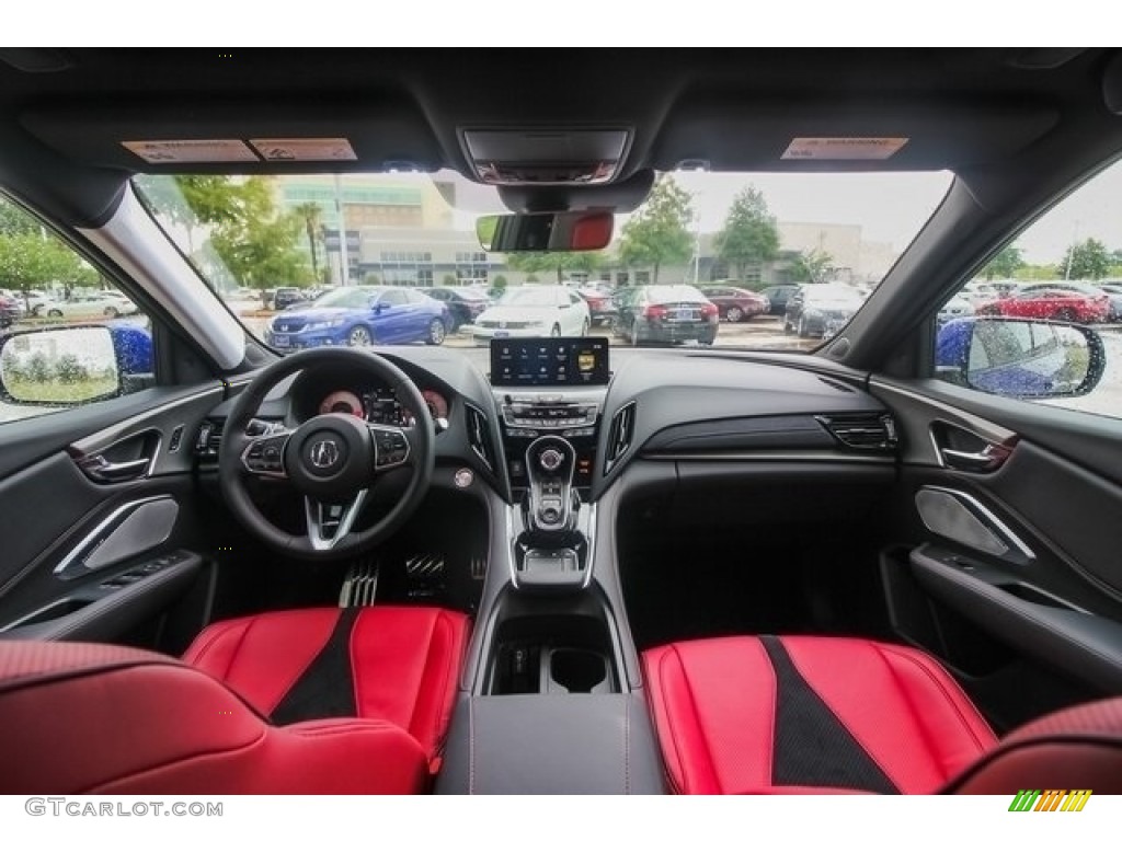 2019 RDX A-Spec - Apex Blue Pearl / Red photo #9