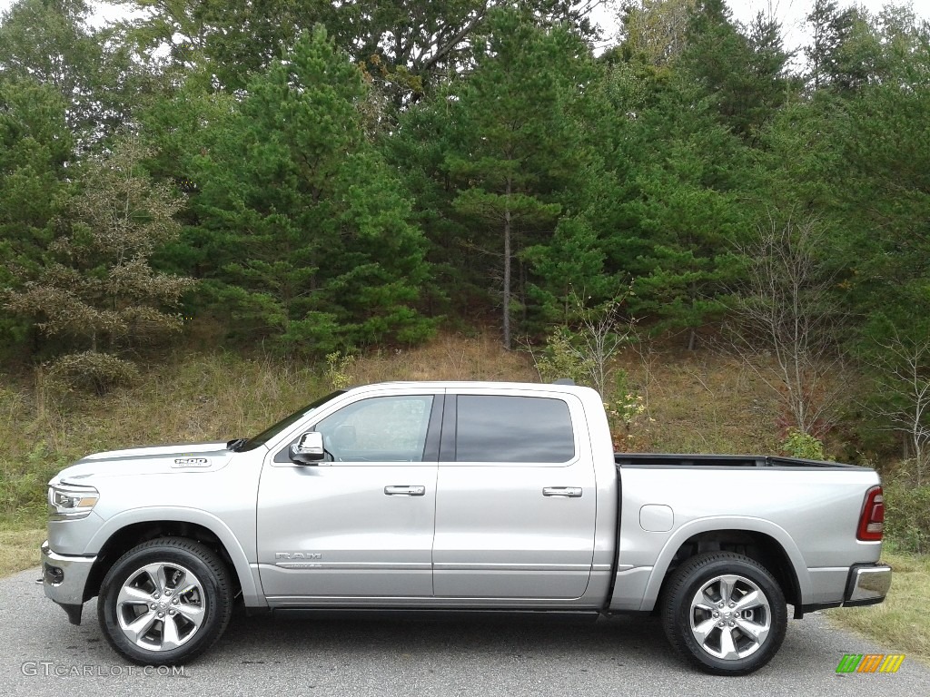 2019 1500 Limited Crew Cab 4x4 - Billett Silver Metallic / Black photo #1