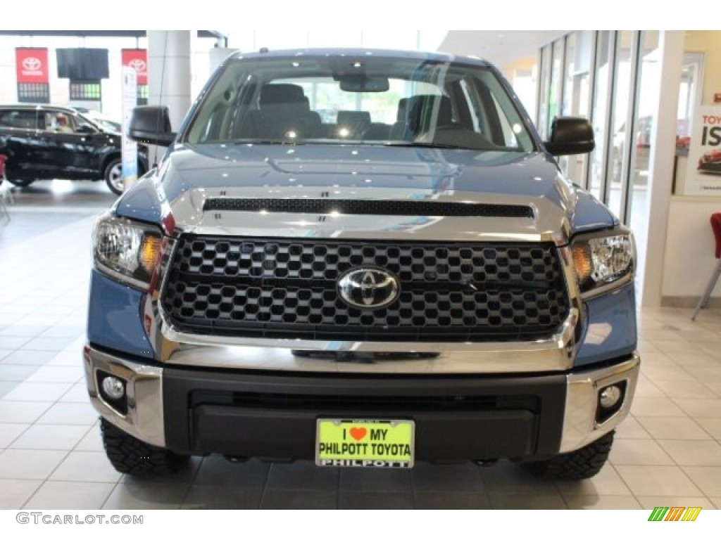 2019 Tundra TSS Off Road CrewMax 4x4 - Cavalry Blue / Black photo #2