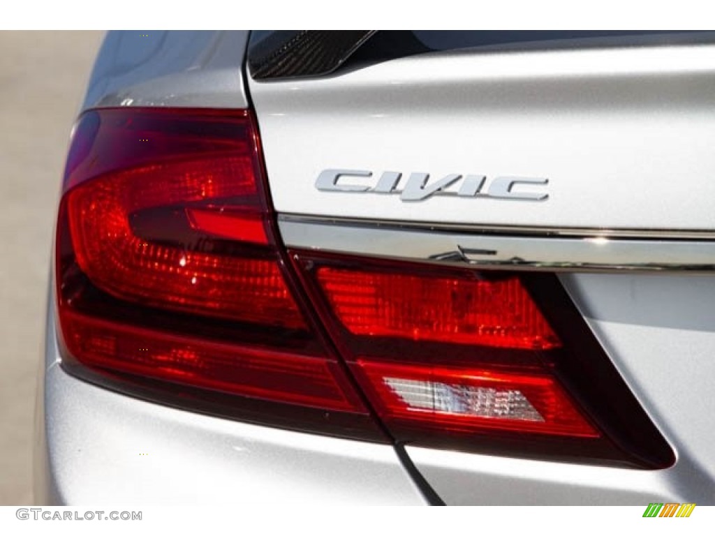 2013 Civic Si Sedan - Alabaster Silver Metallic / Black photo #11