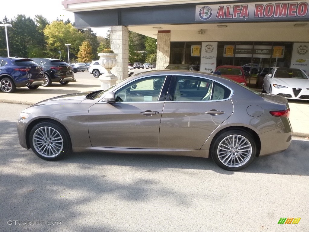 2019 Giulia Ti Lusso AWD - Imola Titanium Metallic / Black/Crema photo #4