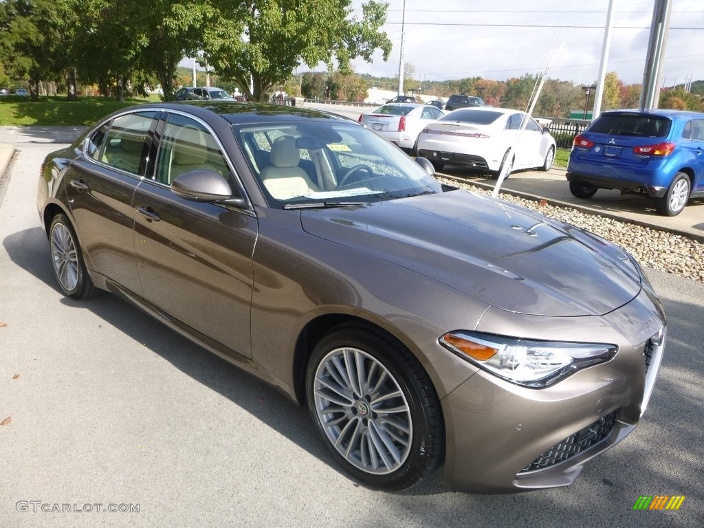 2019 Giulia Ti Lusso AWD - Imola Titanium Metallic / Black/Crema photo #11