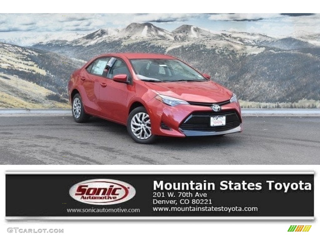 2019 Corolla L - Barcelona Red Metallic / Steel Gray photo #1