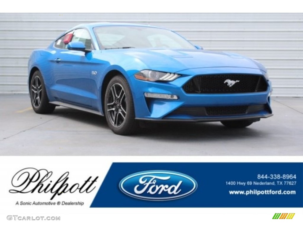 2019 Velocity Blue Ford Mustang Gt Fastback 130091840