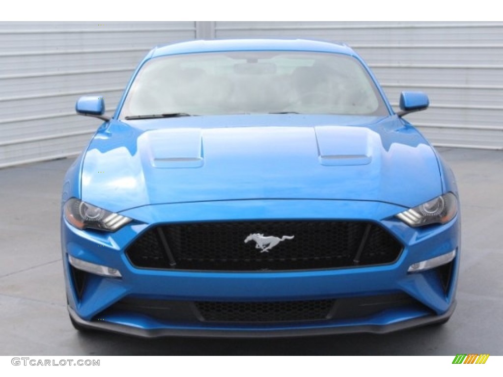 2019 Mustang GT Fastback - Velocity Blue / Ebony photo #2