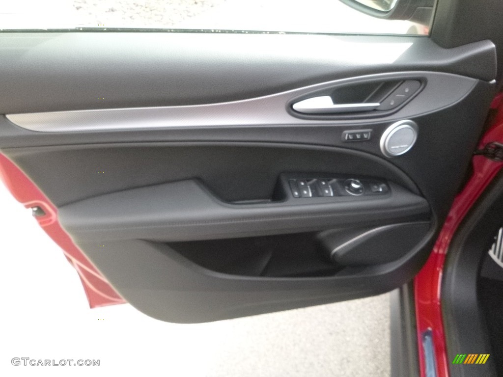 2019 Alfa Romeo Stelvio Ti Sport AWD Black Door Panel Photo #130108505