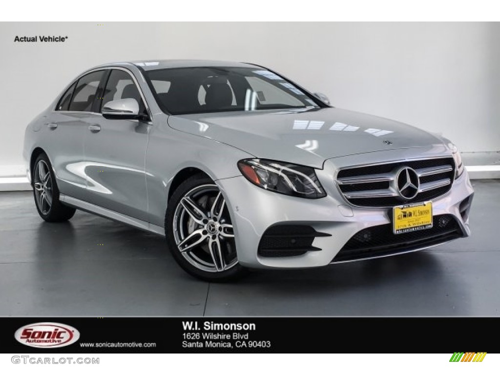 2018 E 300 Sedan - Iridium Silver Metallic / Black photo #1