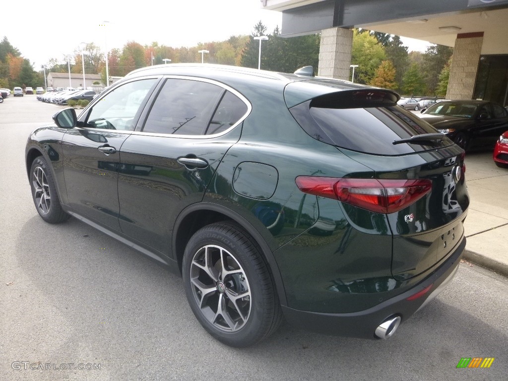 2019 Stelvio Ti AWD - Verde Visconti (Green) Metallic / Black photo #5