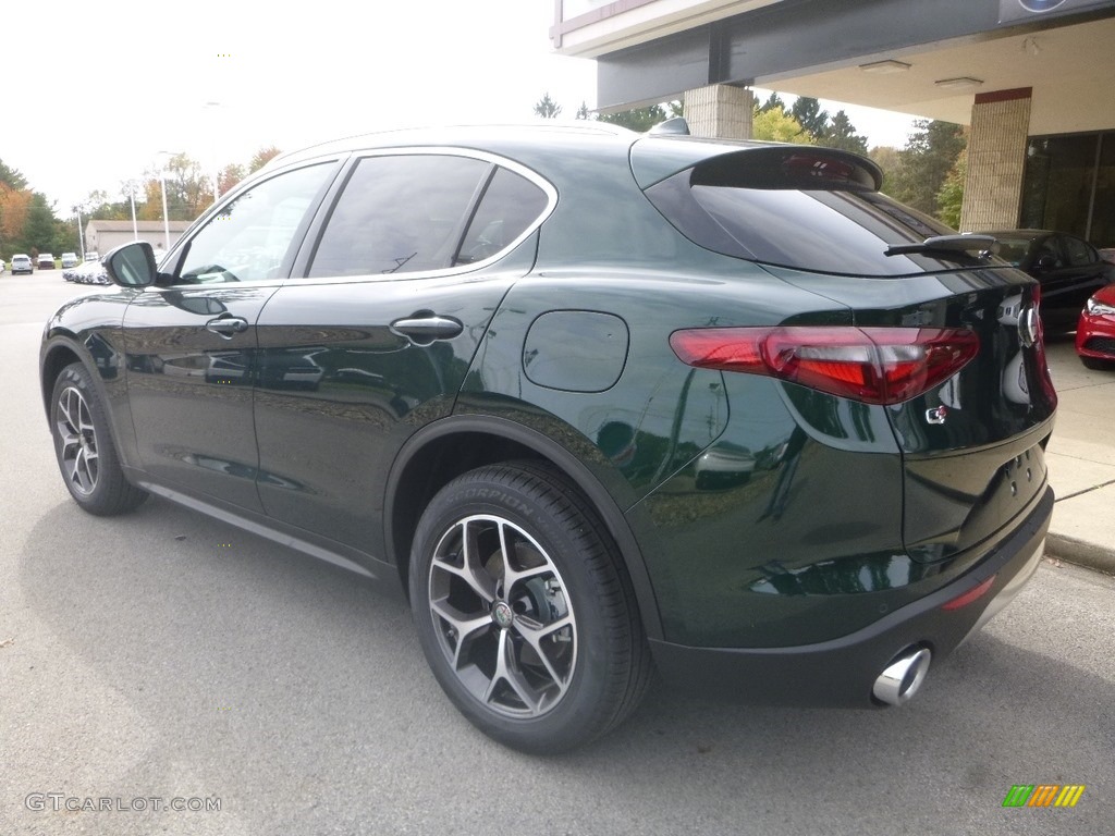 2019 Stelvio Ti AWD - Verde Visconti (Green) Metallic / Black photo #6