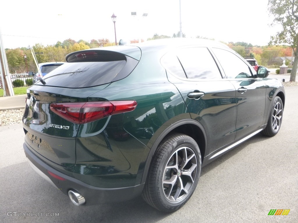 2019 Stelvio Ti AWD - Verde Visconti (Green) Metallic / Black photo #9