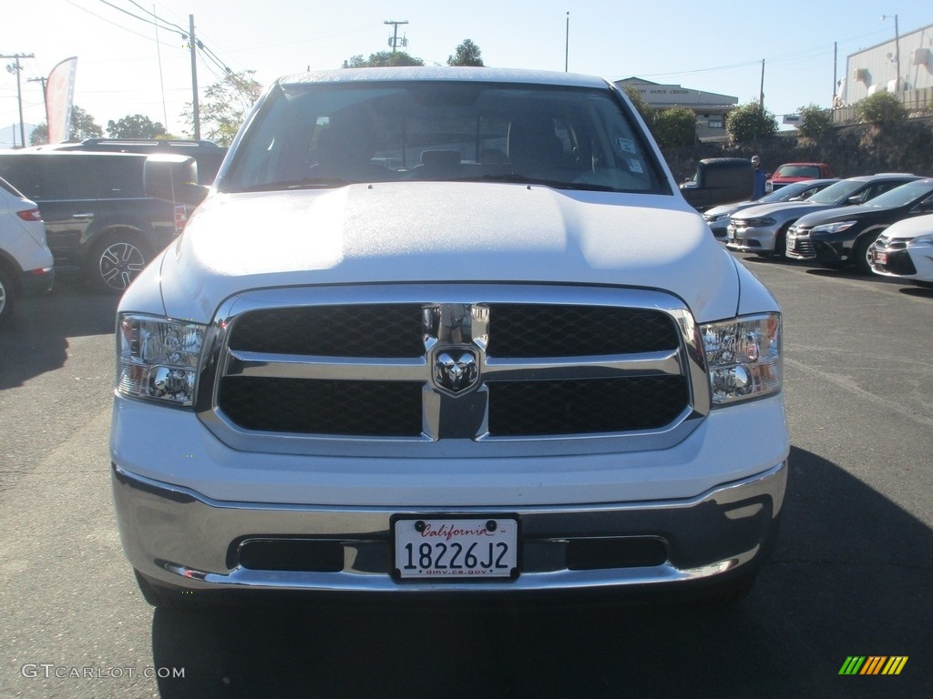 2018 1500 SLT Quad Cab 4x4 - Bright White / Black/Diesel Gray photo #2