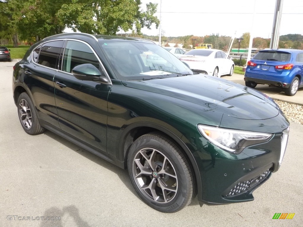 Verde Visconti (Green) Metallic 2019 Alfa Romeo Stelvio Ti AWD Exterior Photo #130110557