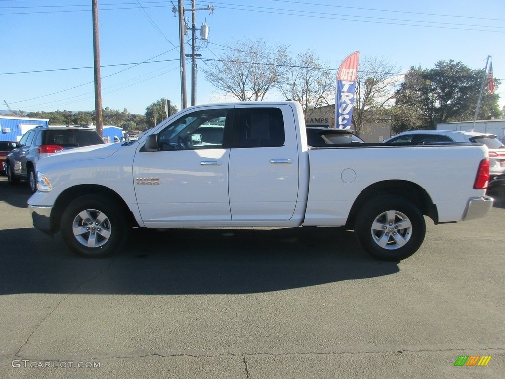 2018 1500 SLT Quad Cab 4x4 - Bright White / Black/Diesel Gray photo #4