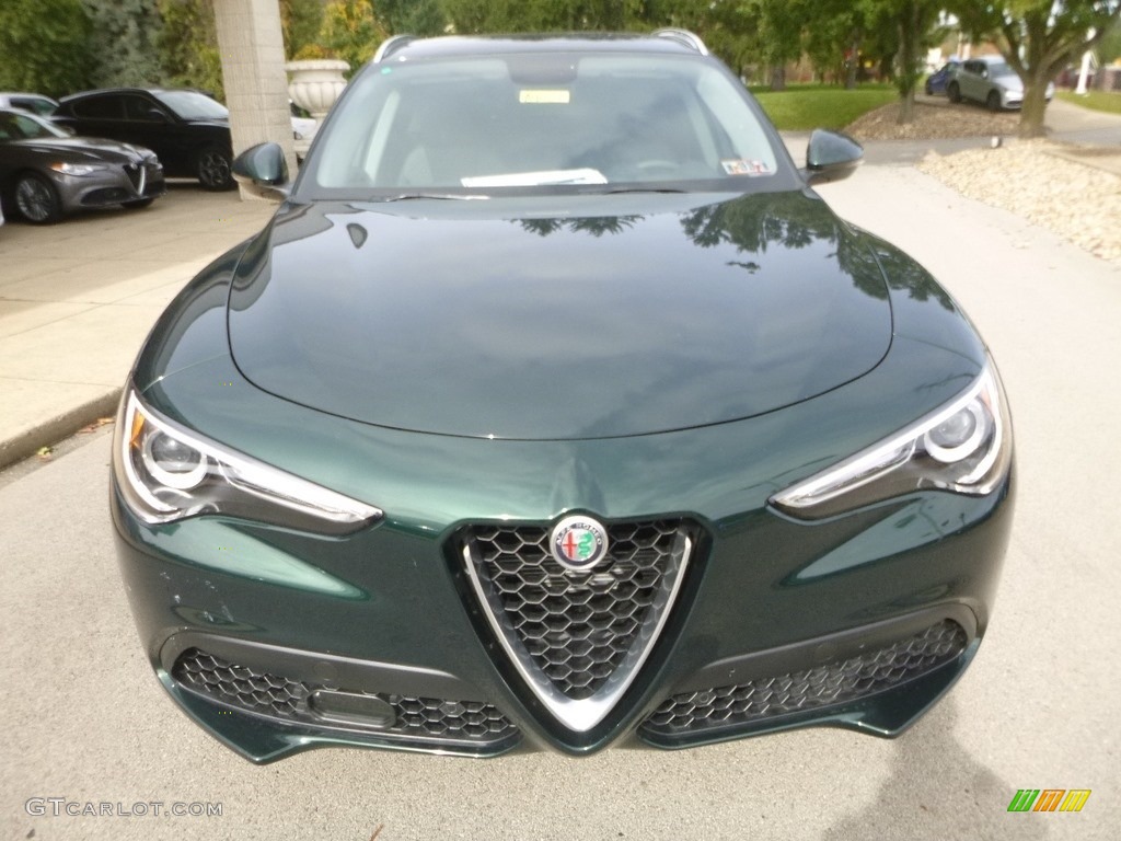 2019 Stelvio Ti AWD - Verde Visconti (Green) Metallic / Black photo #13