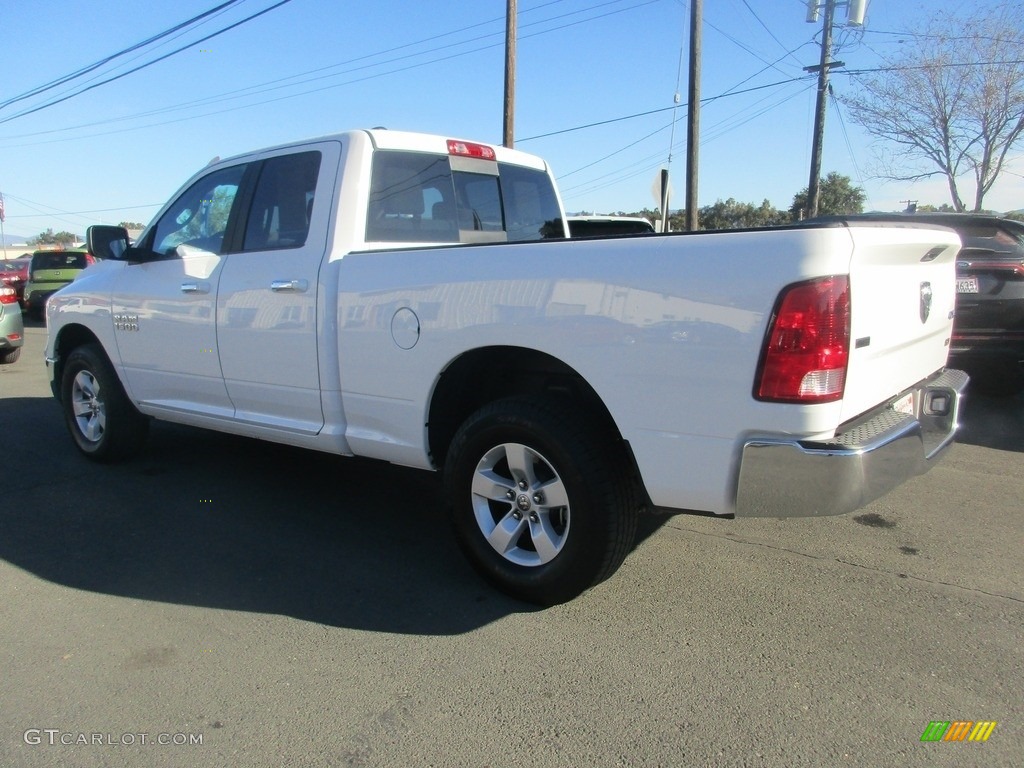 2018 1500 SLT Quad Cab 4x4 - Bright White / Black/Diesel Gray photo #5